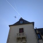 Traitement toiture par drone
